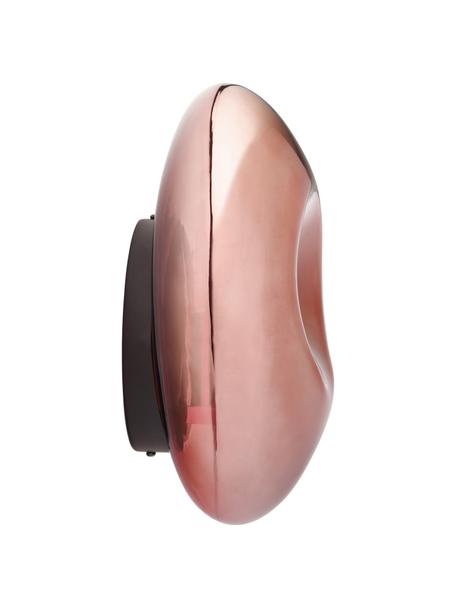 Ručně foukané nástěnné svítidlo Mabell, Měděná, Š 28 cm, H 13 cm