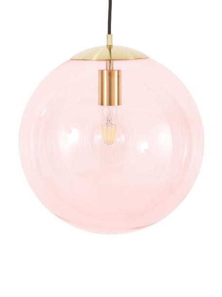 Lampa wisząca ze szkła Bao, Blady różowy, Ø 35 cm