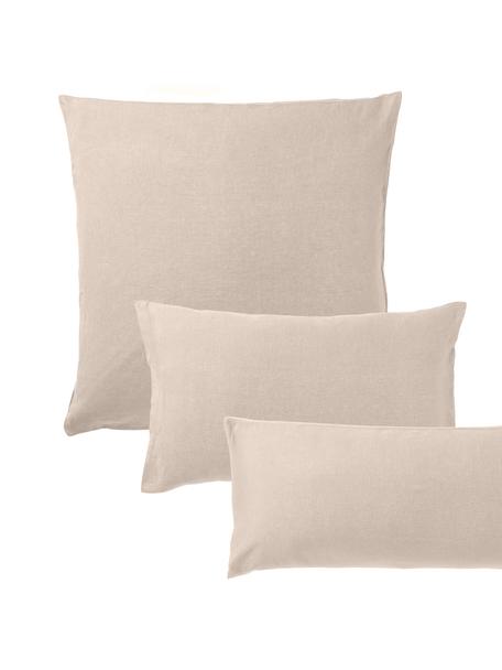 Gewaschener Leinen-Kopfkissenbezug Airy, 100 % Leinen
Fadendichte 110 TC, Standard Qualität

Leinen ist eine Naturfaser, welche sich durch Atmungsaktivität, Strapazierfähigkeit und Weichheit auszeichnet. Leinen ist ein kühlendes und absorbierendes Material, das Feuchtigkeit schnell aufnimmt und abgibt, wodurch es ideal für warme Temperaturen geeignet ist.

Das in diesem Produkt verwendete Material ist schadstoffgeprüft und zertifiziert nach STANDARD 100 by OEKO-TEX®, 15.HIN.65948, HOHENSTEIN HTTI., Taupe, B 40 x L 80 cm