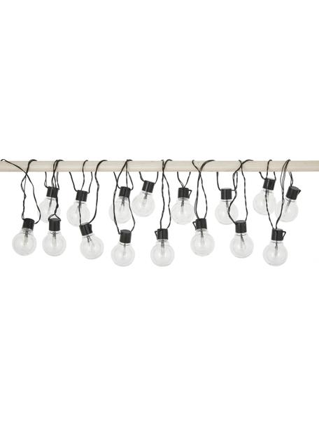 Guirnalda de luces LED para exterior Partaj, 950 cm, 16 luces, Casquillo: plástico, Cable: plástico, Negro, L 500 cm