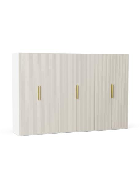 Modulární skříň s otočnými dveřmi Simone, šířka 300 cm, více variant, Dřevo, béžová, Interiér Premium, Š 300 x V 236 cm