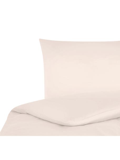 Pościel z satyny bawełnianej Comfort, Blady różowy, 135 x 200 cm + 1 poduszka 80 x 80 cm