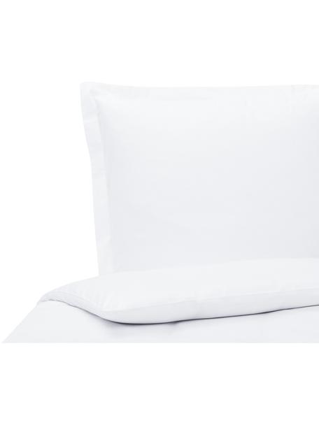 Funda nórdica de satén Premium, Blanco, Cama 180/200 cm (260 x 220 cm)