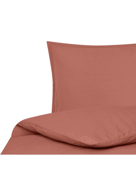 Biancheria da letto in lino lavato color terracotta Nature, 52% lino, 48% cotone
Con effetto stonewash per una presa morbida, Terracotta, 155 x 200 cm + 1 federa 50 x 80 cm
