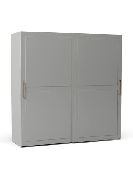 Armoire modulaire à portes coulissantes Charlotte, larg. 200 cm, plusieurs variantes, Gris, Basic Interior, larg. 200 x haut. 200 cm