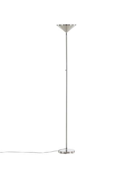 Lampada da terra grande Corong, Lampada: acciaio cromato, Cromato, Ø 28 x Alt. 180 cm