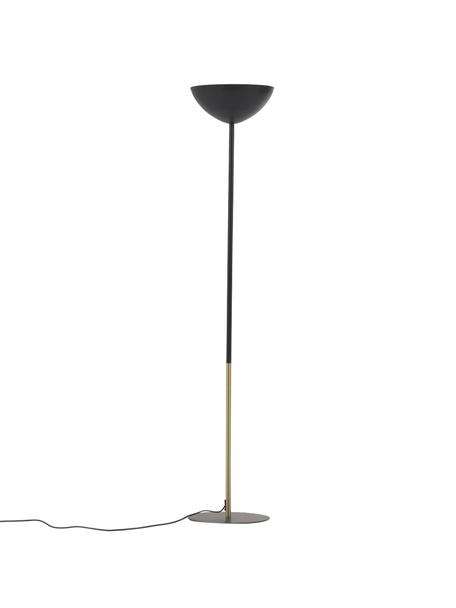 Lampadaire noir/or Eglantina, Noir, couleur dorée, Ø 30 x haut. 155 cm