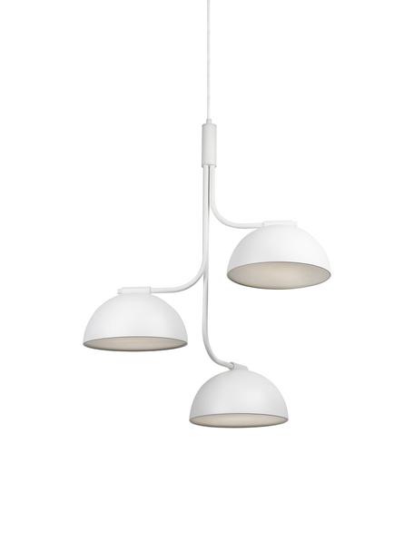Grote Scandi hanglamp Tullio, Wit, Ø 60 x H 73 cm