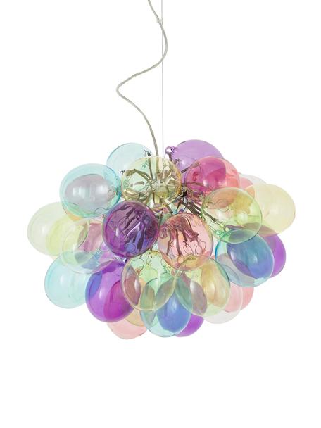 Lampada a sospensione con sfere in vetro Gross, Baldacchino: metallo rivestito, Multicolore, Ø 50 cm