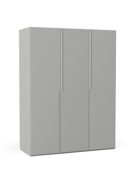 Modulaire draaideurkast Leon in grijs, 150 cm breed, diverse varianten, Frame: spaanplaat, FSC-gecertifi, Hout, grijs, Basis interieur, hoogte 200 cm
