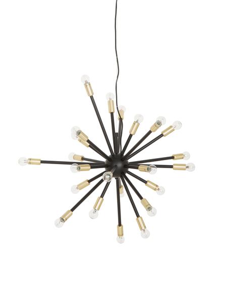 Lampa wisząca Spike, Czarny, odcienie złotego, Ø 90 cm