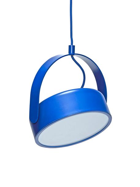 Lámpara de techo pequeña regulable LED Stage, Cable: plástico, Azul, An 22 x Al 27 cm