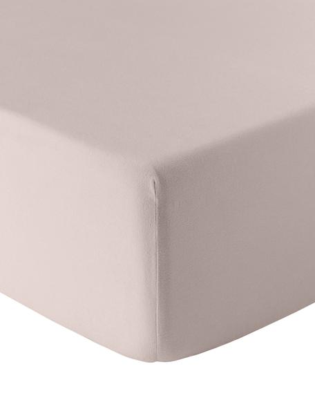 Prześcieradło z flaneli z gumką Biba, Taupe, S 90 x D 200 cm, W 25 cm