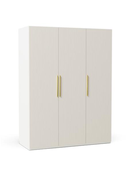 Modulární skříň s otočnými dveřmi Simone, šířka 150 cm, více variant, Dřevo, béžová, Interiér Basic, Š 150 x V 200 cm