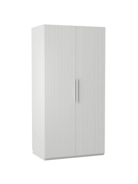 Modulární skříň s otočnými dveřmi Simone, šířka 100 cm, různé varianty, Dřevo, šedá, Interiér Basic, Š 100 x V 200 cm