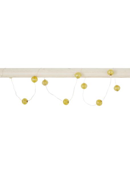 Girlanda świetlna LED Beads, dł. 120 cm i 10 lampionów, Odcienie złotego, D 120 cm