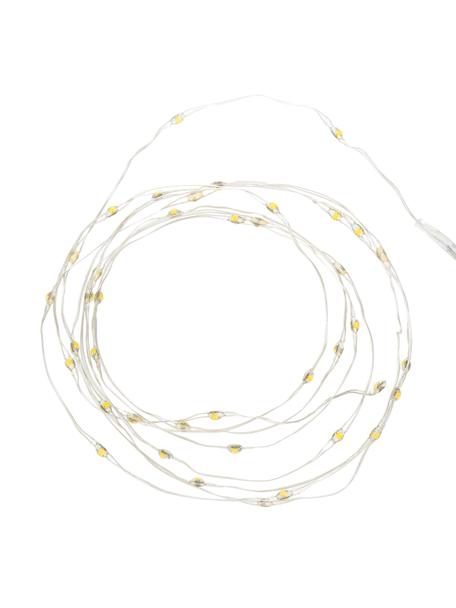 Guirnalda de luces LED Wiry, blanco cálido, Plástico, metal, Transparente, L 195 cm