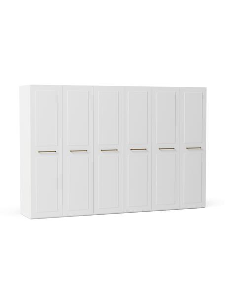 Armoire modulaire blanche Charlotte, larg. 300 cm, variantes multiples, Bois, blanc laqué, Basic Interior, hauteur 200 cm