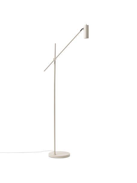 Lámpara de lectura Cassandra, Pantalla: metal con pintura en polv, Cable: cubierto en tela, Beige mate, An 75 x Al 152 cm