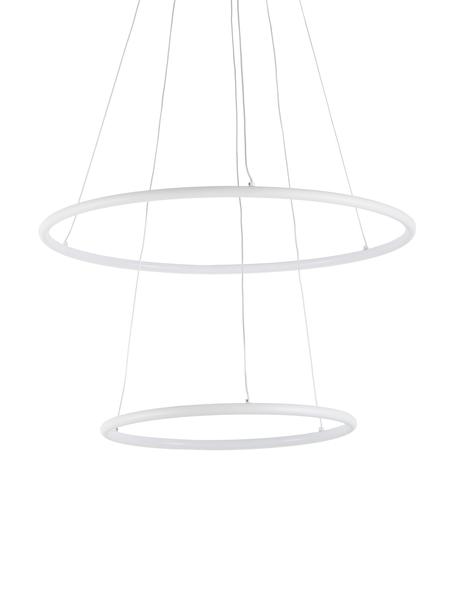 Lampada a sospensione grande a LED Orion, Paralume: metallo rivestito, Baldacchino: metallo rivestito, Bianco, Ø 60 cm x Alt. 50 cm