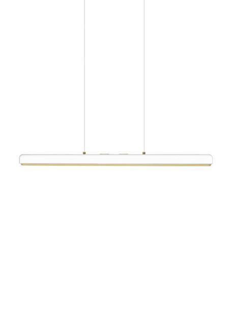 Lámpara de techo LED regulable Hazel, Pantalla: metal recubierto, Cable: plástico, Blanco, An 100 x Al 7 cm
