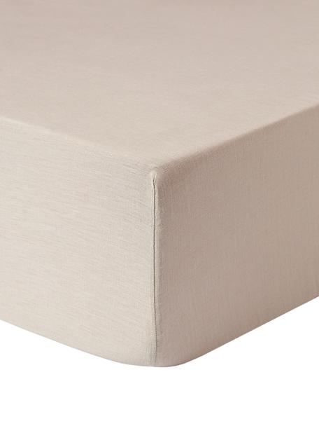 Lenzuolo con angoli in lino lavato Airy, 100% lino
Densità dei fili 110 TC, qualità Standard

Il lino è una fibra naturale caratterizzata da traspirabilità, resistenza e morbidezza. Il lino è un materiale rinfrescante e assorbente che assorbe e rilascia rapidamente l'umidità, rendendolo ideale per le temperature calde.

Il materiale utilizzato in questo prodotto è testato per le sostanze nocive e certificato secondo lo STANDARD 100 by OEKO-TEX®, 15.HIN.65948, HOHENSTEIN HTTI., Taupe, Larg. 90 x Lung. 200 cm, alt. 25 cm