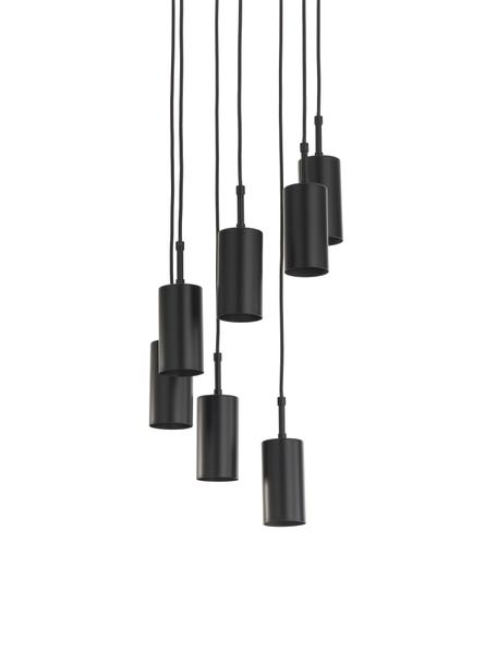 Suspension moderne noire Arvo, Noir, Ø 38 x haut. 120 cm