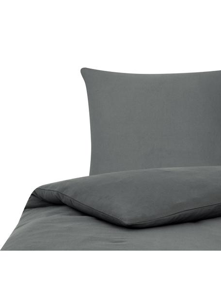 Flanell-Bettwäsche Biba in Grau, Webart: Flanell Flanell ist ein k, Grau, 240 x 220 cm + 2 Kissen 80 x 80 cm