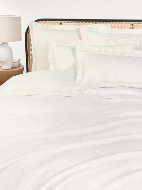 Copripiumino in lino lavato con cucitura rialzata Pure, 100 % lino
Densità dei fili 110 TC, qualità Standard

Il materiale utilizzato in questo prodotto è testato per le sostanze nocive e certificato secondo lo STANDARD 100 by OEKO-TEX®, 15.HIN.65948, HOHENSTEIN HTTI., Bianco crema, Larg. 200 x Lung. 200 cm