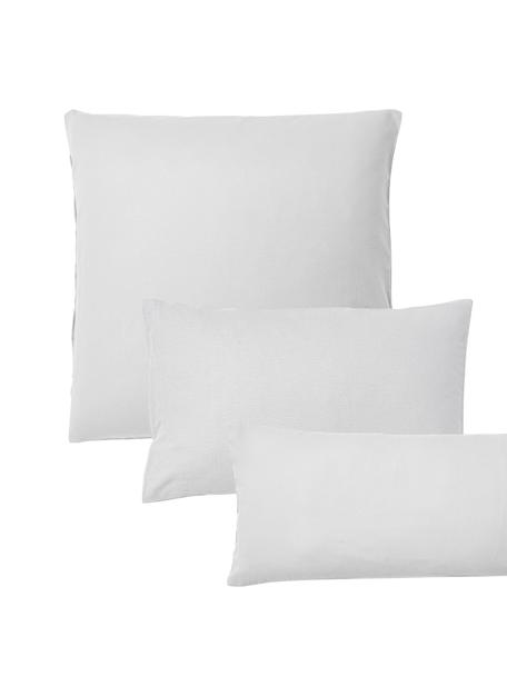 Flanell-Kopfkissenbezug Biba, Webart: Flanell Flanell ist ein k, Hellgrau, B 40 x L 80 cm