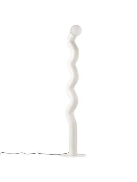 Lampadaire Memphis, Polyrésine, Blanc, larg. 45 x haut. 172 cm