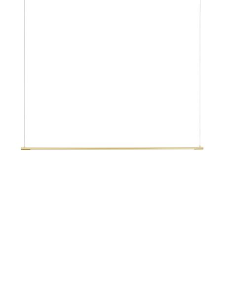 Grande suspension LED dorée Elettra, Couleur dorée, larg. 120 x haut. 2 cm