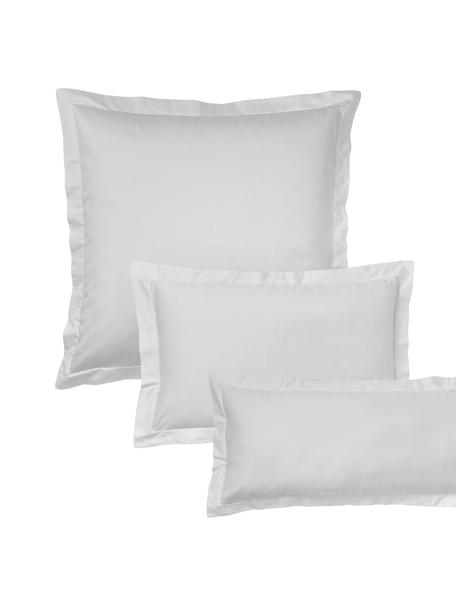 Katoensatijnen kussenhoes Premium, Weeftechniek: satijn Draaddichtheid 400, Lichtgrijs, B 60 x L 70 cm