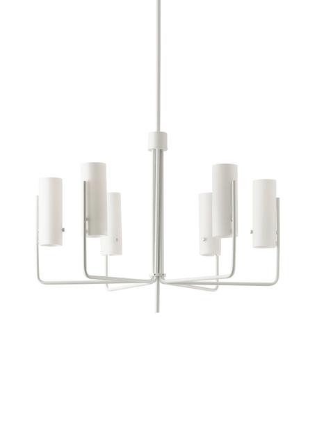 Große Pendelleuchte Vivian, Lampenschirm: Glas, Baldachin: Metall, beschichtet, Weiß, Ø 65 x H 88 cm