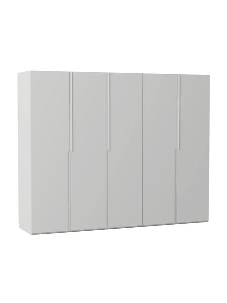 Modularer Drehtürenschrank Leon, 250 cm Breite, mehrere Varianten, Korpus: Spanplatte, FSC-zertifizi, Grau, Basic Interior, B 250 x H 200 cm