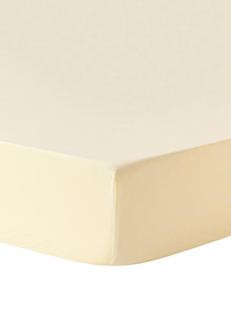 Elastická plachta na topper matrac Elsie, Žltá, Š 90 x D 200 cm, V 15 cm