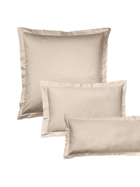 Federa in raso di cotone Premium, Beige, Larg. 50 x Lung. 80 cm