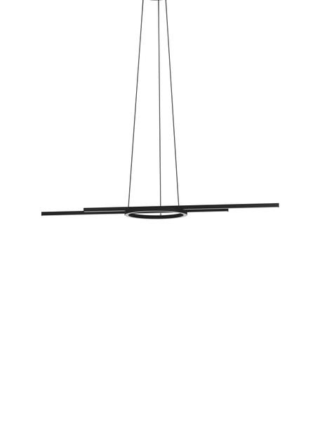 Stmievateľná závesná LED lampa Zillerio-Z, Čierna, Š 116 x V 110 cm
