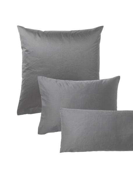 Baumwollsatin-Kissenbezug Comfort, Webart: Satin Fadendichte 250 TC,, Dunkelgrau, B 40 x L 80 cm
