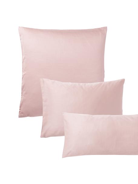 Federa in raso di cotone Comfort, Rosa, Larg. 50 x Lung. 80 cm