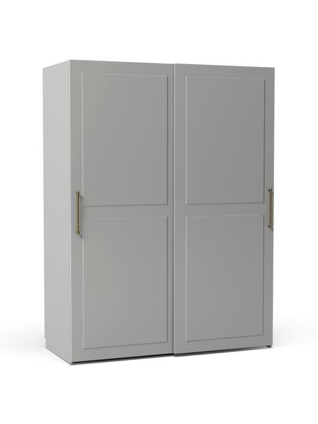 Modulová šatní skříň s posuvnými dveřmi Charlotte, šířka 150 cm, různé varianty, Šedá, Interiér Basic, V 200 cm