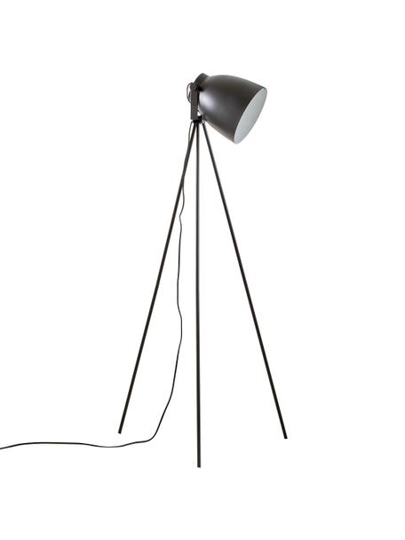Petit lampadaire trépied industriel Studio, Noir, mat, larg. 58 x haut. 130 cm
