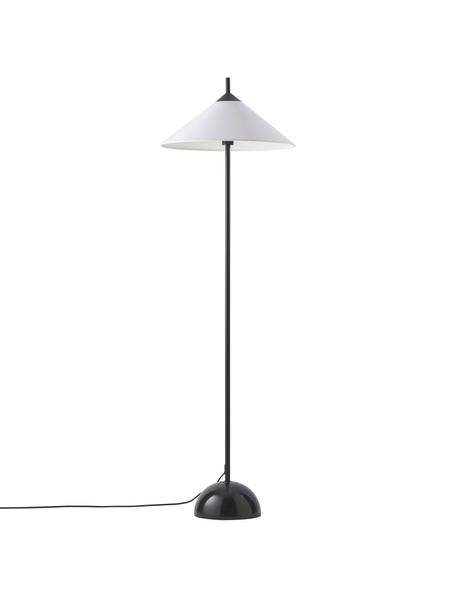 Stojacia lampa s mramorovým podstavcom Vica, Biela, čierna, Ø 50 x V 160 cm