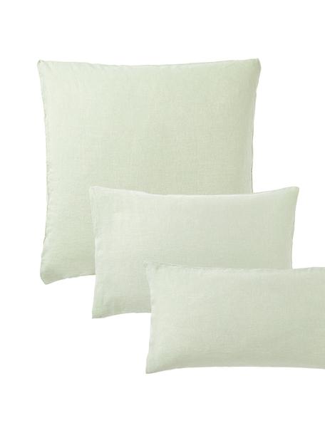 Gewaschener Leinen-Kopfkissenbezug Airy, 100 % Leinen
Fadendichte 110 TC, Standard Qualität

Leinen ist eine Naturfaser, welche sich durch Atmungsaktivität, Strapazierfähigkeit und Weichheit auszeichnet. Leinen ist ein kühlendes und absorbierendes Material, das Feuchtigkeit schnell aufnimmt und abgibt, wodurch es ideal für warme Temperaturen geeignet ist.

Das in diesem Produkt verwendete Material ist schadstoffgeprüft und zertifiziert nach STANDARD 100 by OEKO-TEX®, 15.HIN.65948, HOHENSTEIN HTTI., Hellgrün, B 40 x L 80 cm