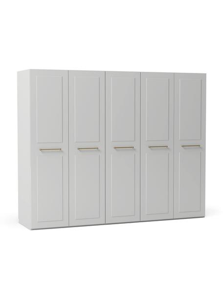 Modularer Drehtürenschrank Charlotte, 250 cm Breite, mehrere Varianten, Korpus: Spanplatte, FSC-zertifizi, Grau, Basic Interior, B 250 x H 200 cm