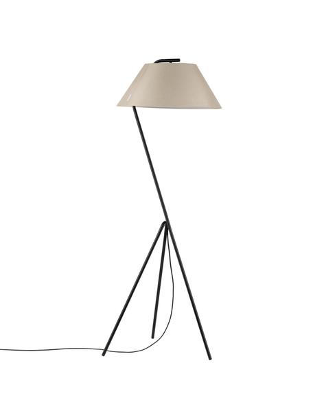 Stmívatelná stojací stativová lampa Narve, Béžová, černá, Š 53 cm, V 154 cm