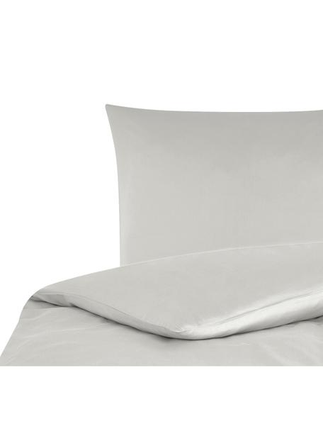 Funda nórdica de satén Comfort, Gris claro, Cama 90 cm (150 x 200 cm)