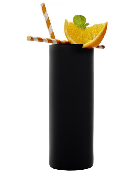 Bicchiere long drink in cristallo Campari 6 pz, Cristallo, Nero, Ø 6 x Alt. 17 cm