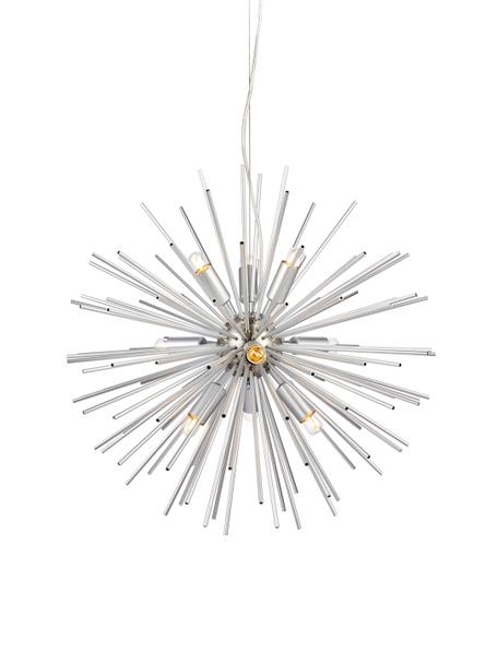 Große Design Pendelleuchte Soleil, Baldachin: Metall, beschichtet, Silberfarben, Ø 57 cm