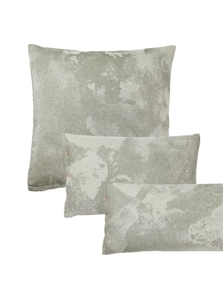 Taie d'oreiller en coton Marcella, 100 % coton

Densité 205 fils par pouce carré, qualité confort

La literie en coton procure une agréable sensation de douceur sur la peau, absorbe bien l'humidité et convient aux personnes allergiques

Le matériau est certifié STANDARD 100 OEKO-TEX®, 6457CIT, CITEVE, Tons verts, larg. 50 x long. 70 cm